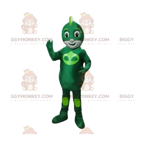 Green Alien Little Hero BIGGYMONKEY™ Mascot Costume –