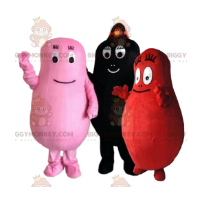 BIGGYMONKEY™ maskotka trzech postaci z kreskówek Barbapapa -