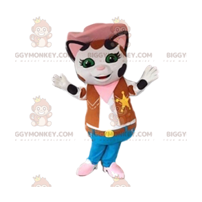 BIGGYMONKEY™ Costume da mascotte da gatto in costume da