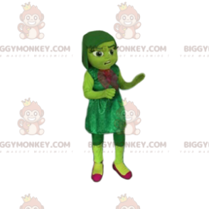 Mały zielony kostium maskotki BIGGYMONKEY™ z aksamitną