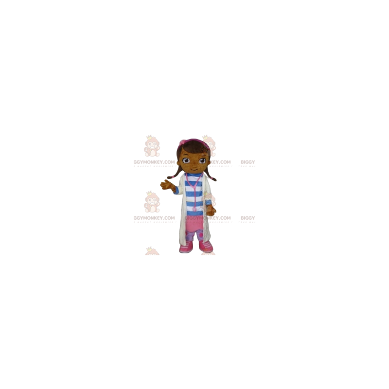 BIGGYMONKEY™ Maskottchenkostüm eines kleinen Mädchens im