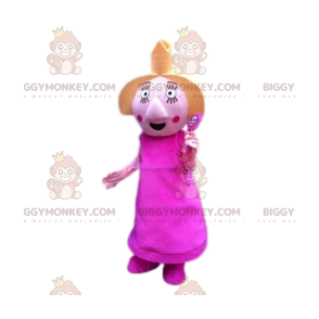 Prinzessin BIGGYMONKEY™ Maskottchenkostüm mit Zauberstab -