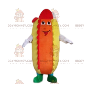 Κοστούμι μασκότ Rigilo Hot Dog με κέτσαπ και μουστάρδα