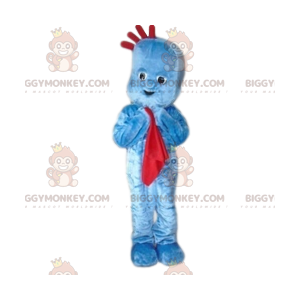 BIGGYMONKEY™ Costume da mascotte Pupazzo di neve blu con