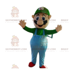 Costume de mascotte BIGGYMONKEY™ de Luigi, compagnon de Mario