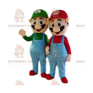 Costume da mascotte BIGGYMONKEY™ di Luigi, compagno di Mario