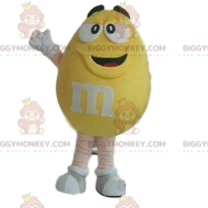 Super Cheerful Yellow M&M's BIGGYMONKEY™ Mascot Costume! –