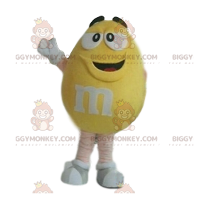 Costume da mascotte giallo super allegro di M&M'S BIGGYMONKEY™!