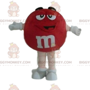 Hyvin hymyilevä punainen M&M'S BIGGYMONKEY™ maskottiasu -