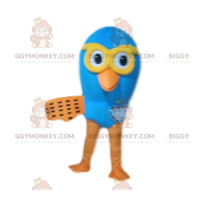 Costume de mascotte BIGGYMONKEY™ d'oiseau bleu. Costume