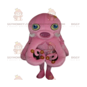 Costume da mascotte Octopus BIGGYMONKEY™ rosa. Costume da