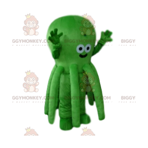 Green Octopus BIGGYMONKEY™ Mascot Costume. octopus costume -