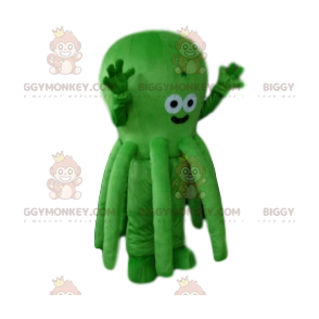 Grøn blæksprutte BIGGYMONKEY™ maskotkostume. blæksprutte