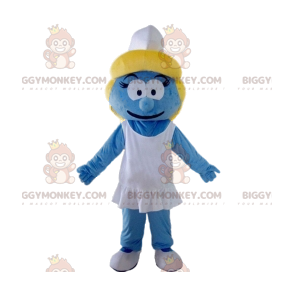 Costume de mascotte BIGGYMONKEY™ de la Schtroumpfette bleuE