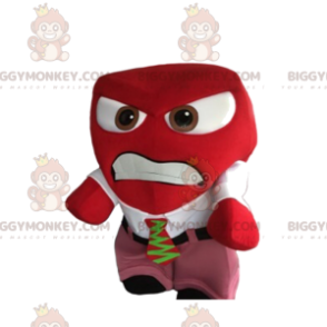 Kostium maskotki BIGGYMONKEY™ Agresywny czerwony mężczyzna w