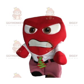 Costume de mascotte BIGGYMONKEY™ de bonhomme rouge agressif
