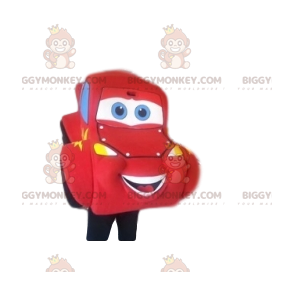 BIGGYMONKEY™ mascot costume of Lightning McQuenn, the red car