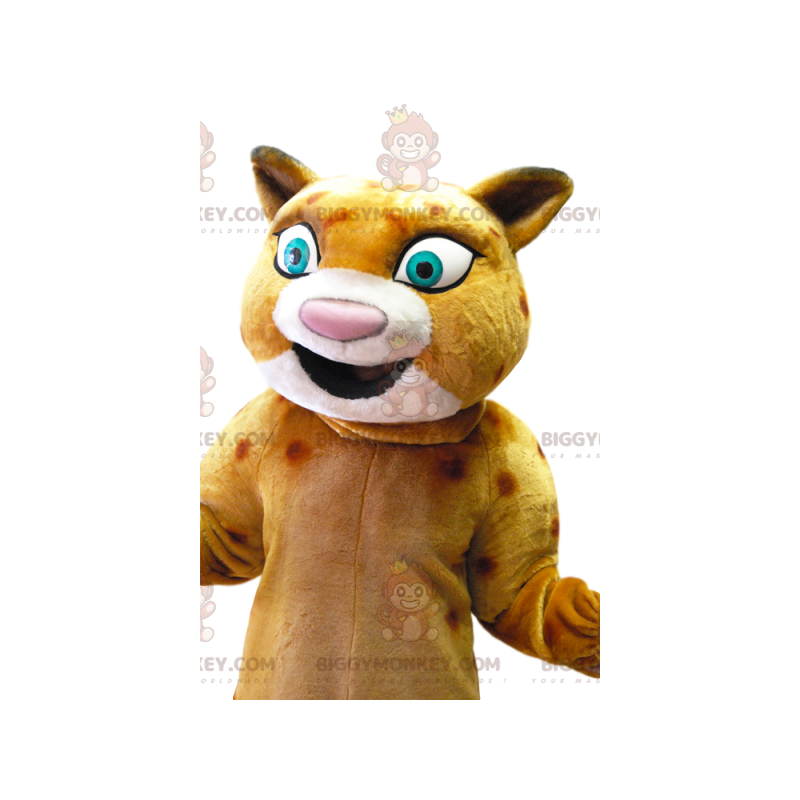 Costume de mascotte BIGGYMONKEY™ de léopard avec un grand