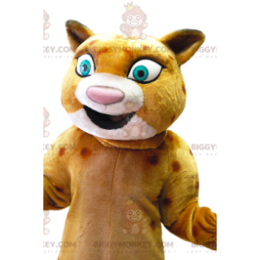 Costume de mascotte BIGGYMONKEY™ de léopard avec un grand