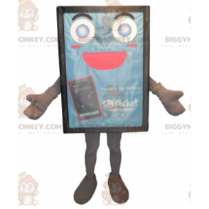 Bonito disfraz de mascota de Billboard azul BIGGYMONKEY™ -