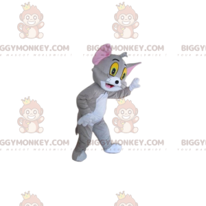 Costume della mascotte del gatto Tom e Jerry BIGGYMONKEY™ -