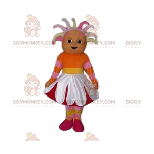 BIGGYMONKEY™-mascottekostuum met bloem voor meisjes -