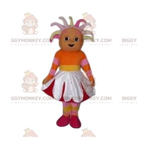 BIGGYMONKEY™-mascottekostuum met bloem voor meisjes -