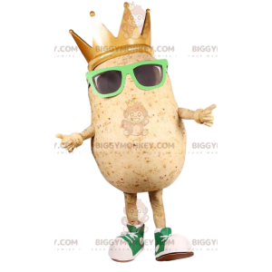 Aardappel BIGGYMONKEY™ mascottekostuum met zonnebril -