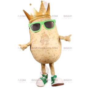 Costume da mascotte BIGGYMONKEY™ di patate con occhiali da sole