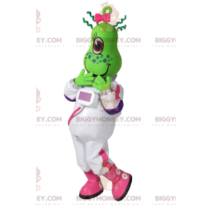 Flirtendes weibliches Zyklop BIGGYMONKEY™ Maskottchen-Kostüm.