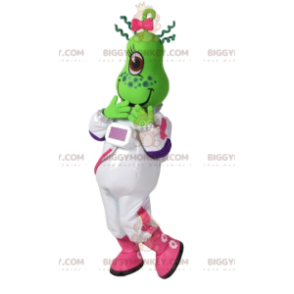 Costume de mascotte BIGGYMONKEY™ de cyclope femelle coquette.