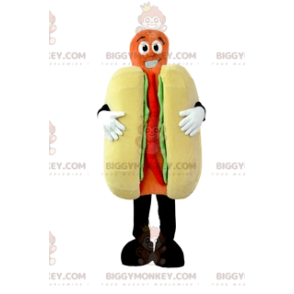 BIGGYMONKEY™ Hot Dog Ketchup och Senapsmaskotdräkt. korvdräkt -
