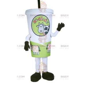 Costume de mascotte BIGGYMONKEY™ de milk-shake. Costume de