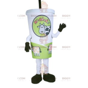 Costume de mascotte BIGGYMONKEY™ de milk-shake. Costume de