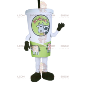 Milkshake BIGGYMONKEY™ mascot costume. milkshake costume –