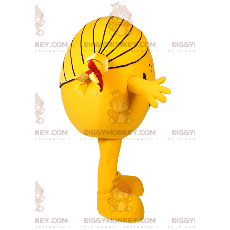 Disfraz de mascota Little Yellow Round Girl BIGGYMONKEY™.