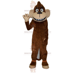 Traje engraçado da mascote do macaco marrom BIGGYMONKEY™.