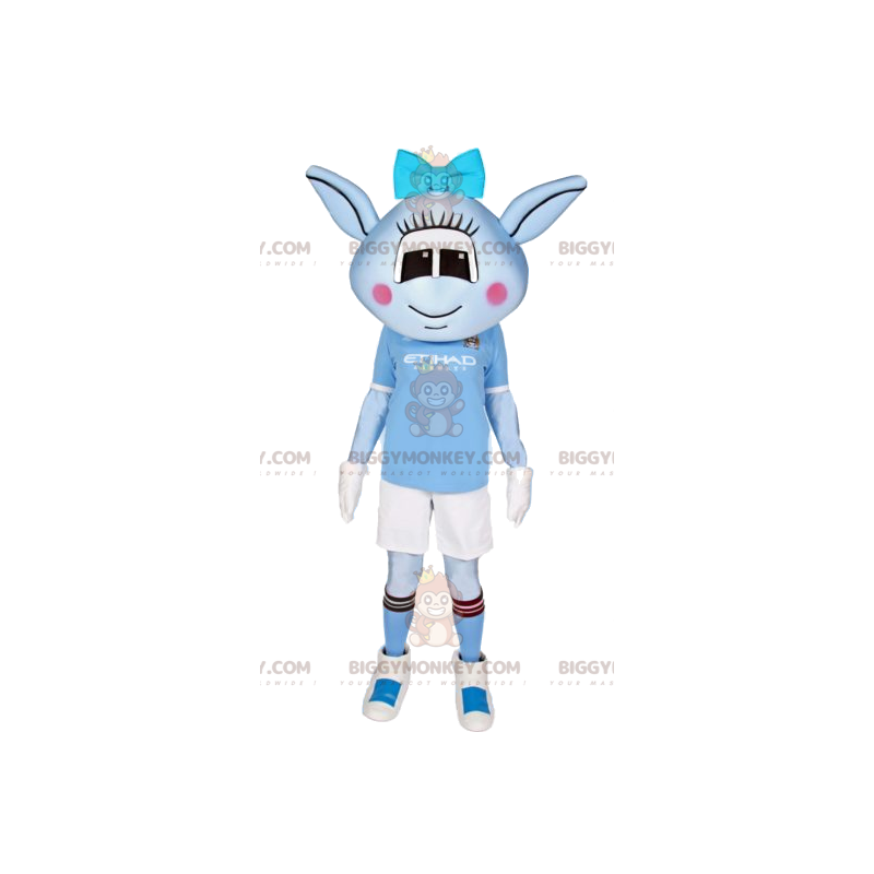 Disfraz de mascota Little Blue Alien BIGGYMONKEY™ Tamaño L (175-180 CM)