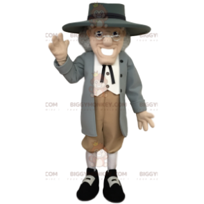 Costume de mascotte BIGGYMONKEY™ d'homme âgé élégant avec un