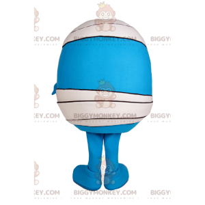 BIGGYMONKEY™ Disfraz de mascota Little Round Blue Man con