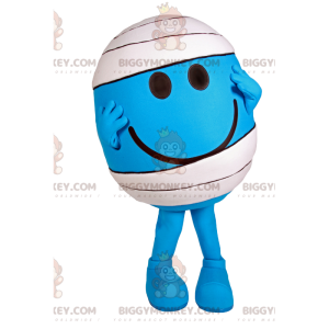 BIGGYMONKEY™ Mascottekostuum voor kleine ronde blauwe man met