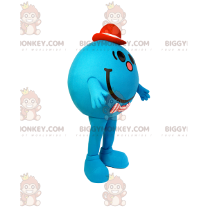 Disfraz de mascota BIGGYMONKEY™ Hombrecito redondo azul con