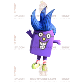 Costume de mascotte BIGGYMONKEY™ de personnage violet avec des