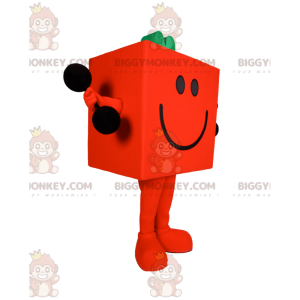 Costume de mascotte BIGGYMONKEY™ de bonhomme orange en forme de