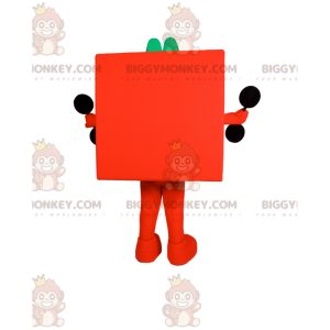 Disfraz de mascota Orange Cube Man BIGGYMONKEY™ -