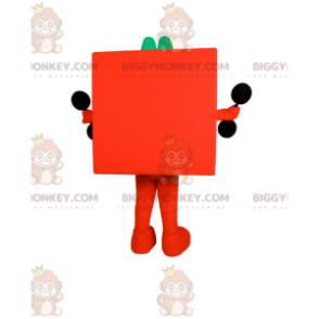 Orange Cube Man BIGGYMONKEY™ Mascot Costume - Biggymonkey.com