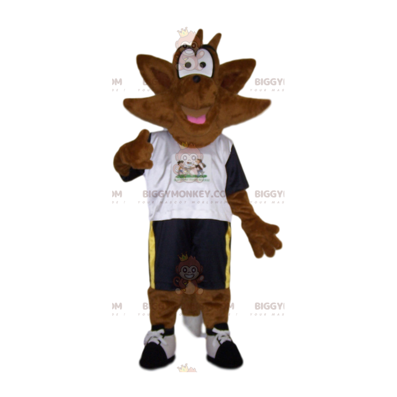 Costume da mascotte riccio marrone BIGGYMONKEY™ in