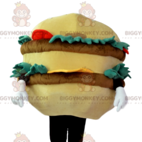 BIGGYMONKEY™ Costume da mascotte Hamburger gourmet con