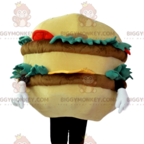 BIGGYMONKEY™ Mascot Costume Hambúrguer Gourmet com Bife