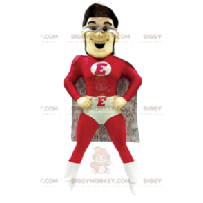 Super hero BIGGYMONKEY™ mascot costume in red and white. –